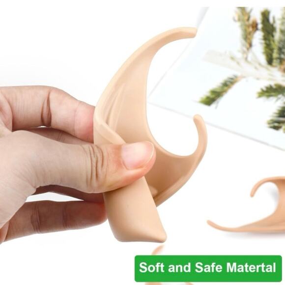 2 Pair Pointed Fairy Elf Ears 2 Sizes Long Short Cosplay Halloween Costume - Picture 11 of 12